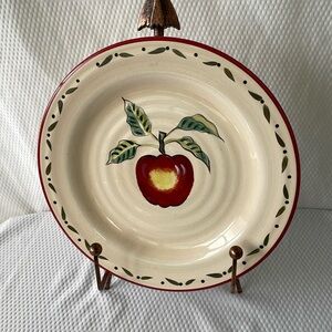 Home Trends Apple Grove  Earthenware 11” Dinner Plate.  Set of four.